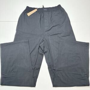 SOLD OUT Skims Boyfriend Loose Pants Onyx S Relaxed Straight Leg Full Length